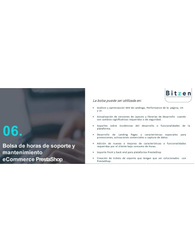 Bolsa de Soporte PrestaShop - Easy - prestashop